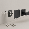 20-Piece Matte Black Bathroom Hardware Set with 24-Inch Towel Bars