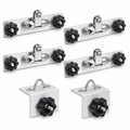 Bimini Top Mount for Versatrack, Aluminum Track Bracket with 316 Stainless Steel Hinge