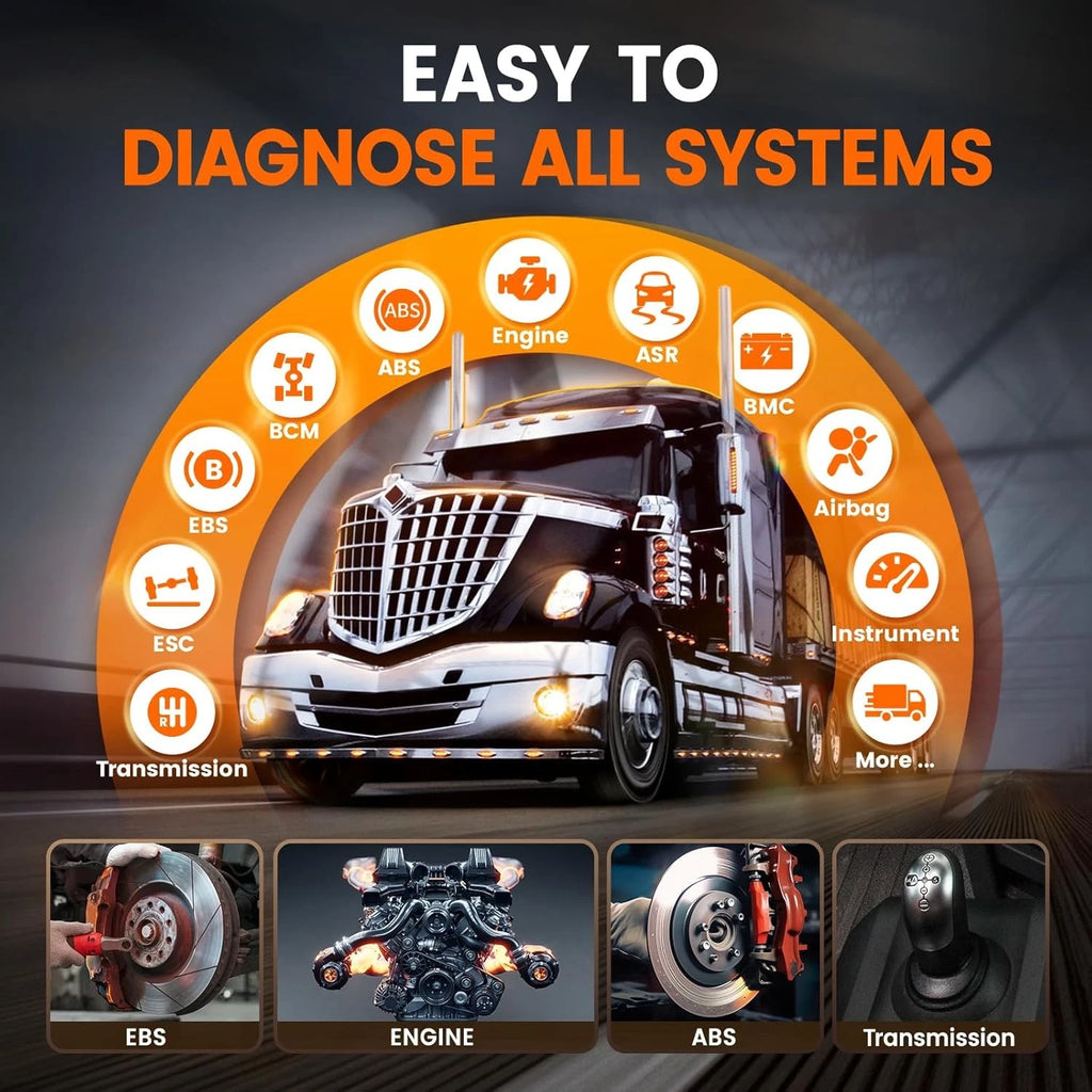 ANCEL HD3300 Pro Diesel Heavy Duty Truck All System Diagnostic Scanner DPF Regen