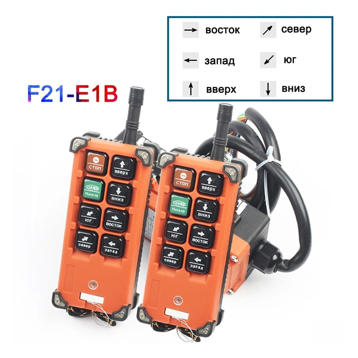 F21-E1B Industrial Remote Controller Switches DC 12V 24V 36V Hoist Crane Control Lift Crane Lift ,Easy to Operate