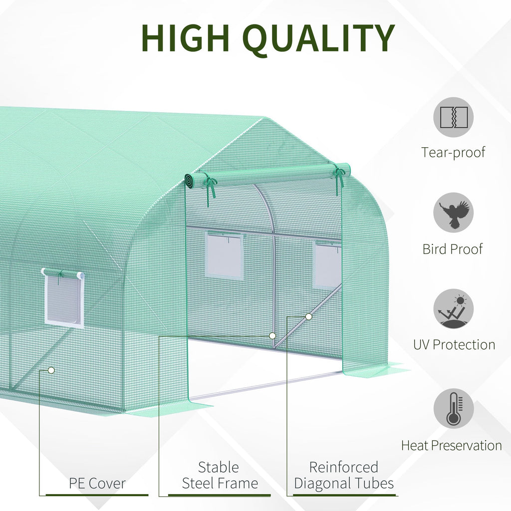 Outsunny Portable walk-in Greenhouse