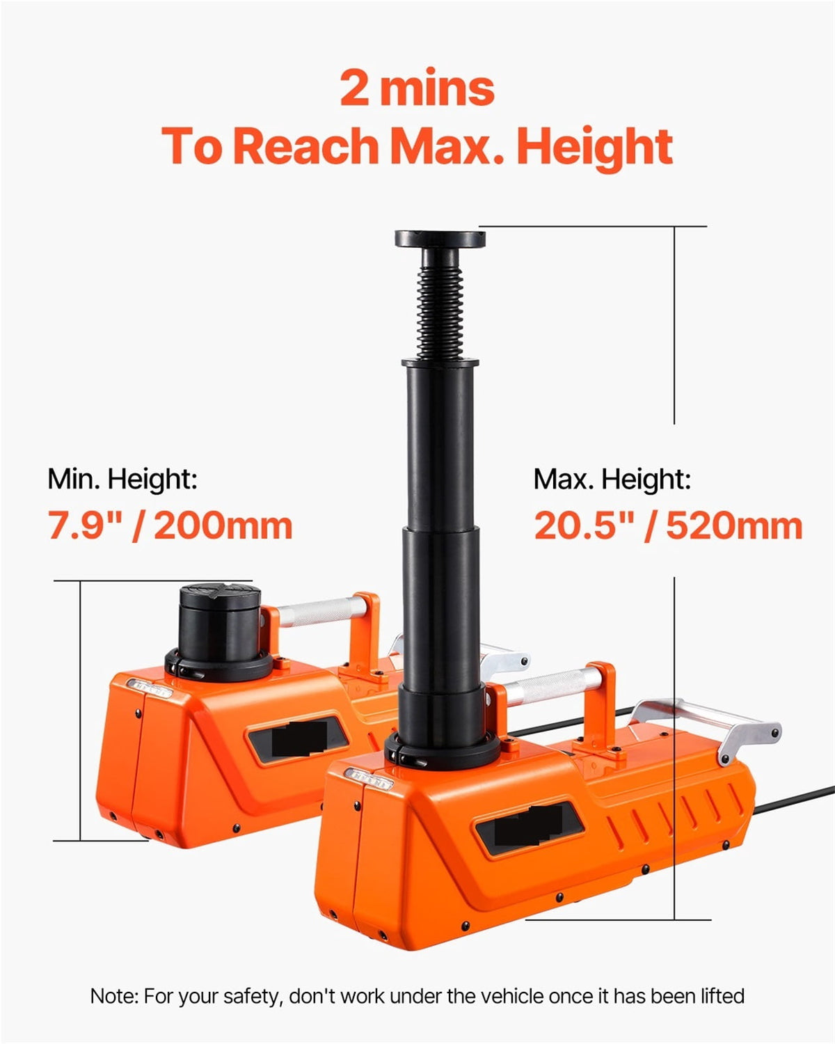 Electric Car Jack 15T Adjustable Electric Scissor Jack 12V Dual-Powered Tire Changer With LED Light For Sedan, SUV, Truck ,Easy to Operate