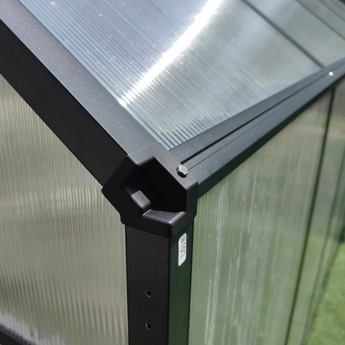 TMG Industrial 6' x 8' Greenhouse with Polycarbonate Roof and Walls, Durable Aluminum Frame, Quick Assembly, Essential Series, TMG-GHE0608