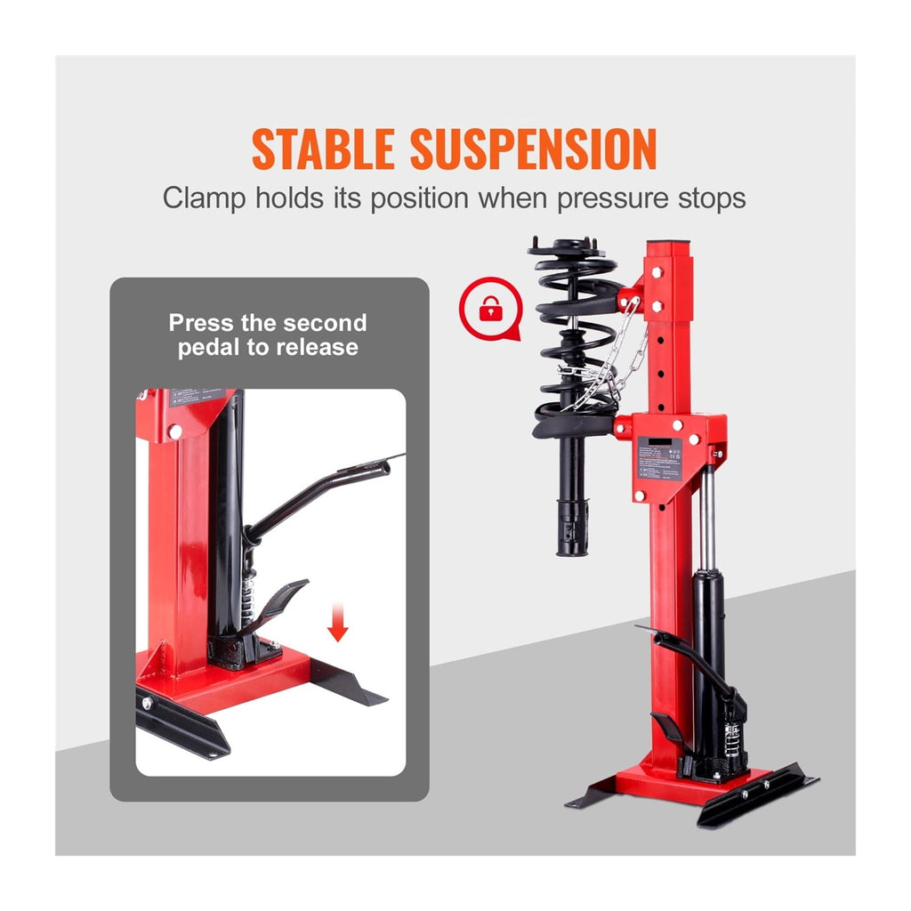 Strut Spring Compressor 4.5 Ton / 9920 LBS Hydraulic Jack 1 Ton Rated Compression Force Auto Strut Coil Spring Compressor ,Easy to Use