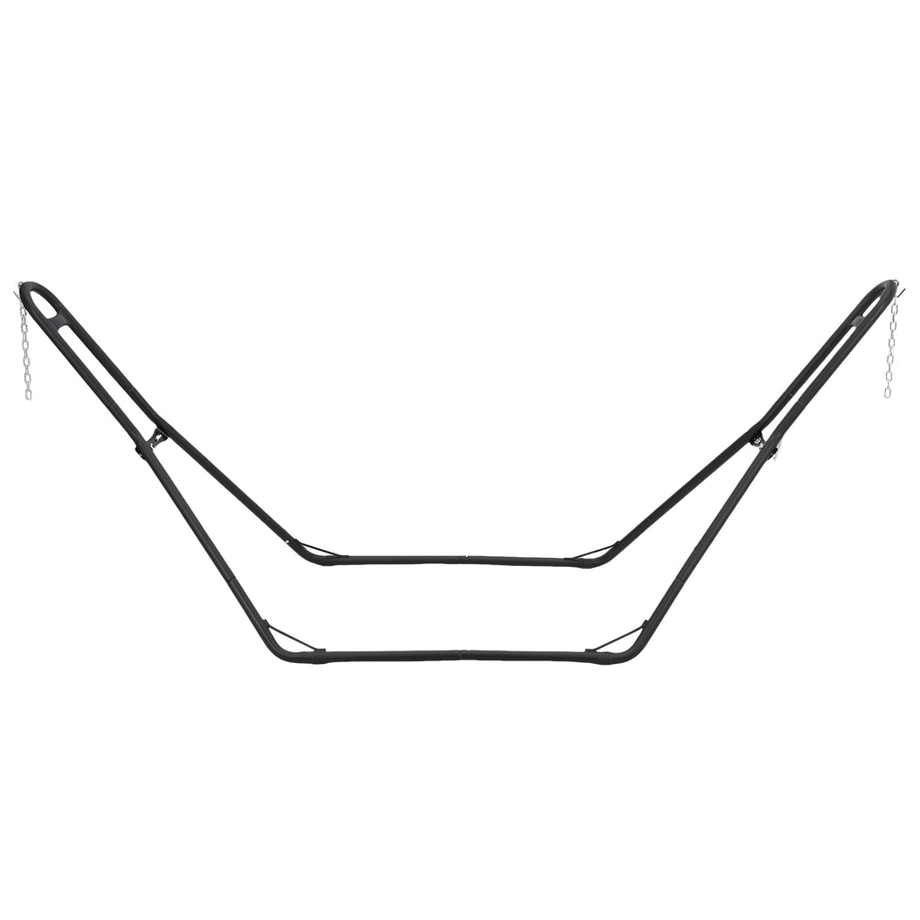 Adjustable Double-Bar Hammock Stand for 9-14 ft Hammocks, 550 lb Capacity, Indoor/Outdoor, Stand Only