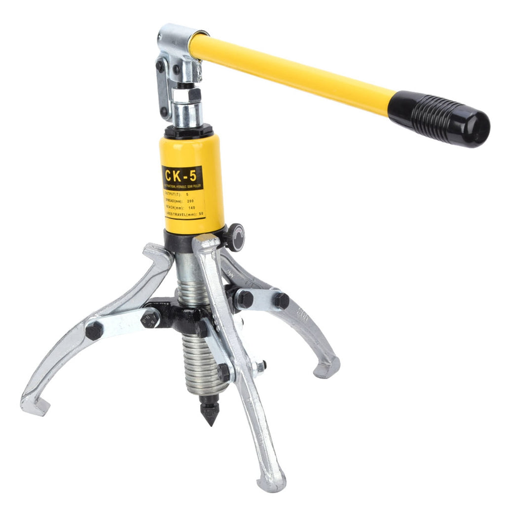 ANGGREK Hydraulic Bearing Puller,Hydraulic Puller,5 Ton Hydraulic Gear Puller Separator 3-Jaw Bearing Hub Removal Tool Kit