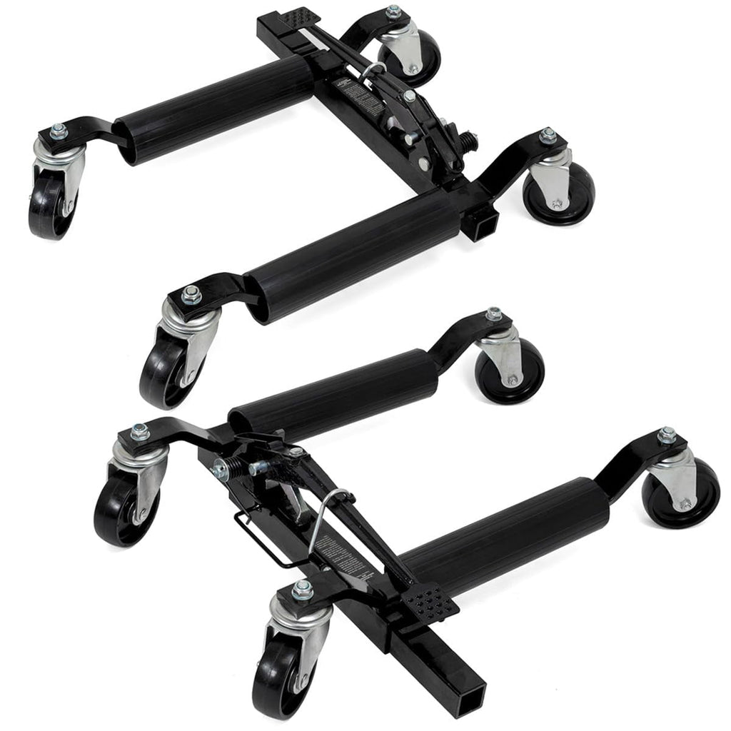 Stark USA Set of (2) Truck Car Wheel Moving Dolly Ratchet Type Auto Tire Mechanic Lift Wheel Dolly Car Skates Vehicle Positioning Mechanic, 2-Pieces