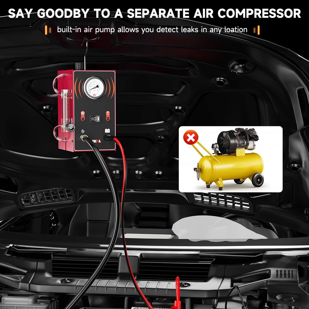 ANCEL S300 Automotive EVAP Smoke Leak Detector, Built-In Air Pump, Dual Mode, for Fuel Pipe and Vacuum Testing