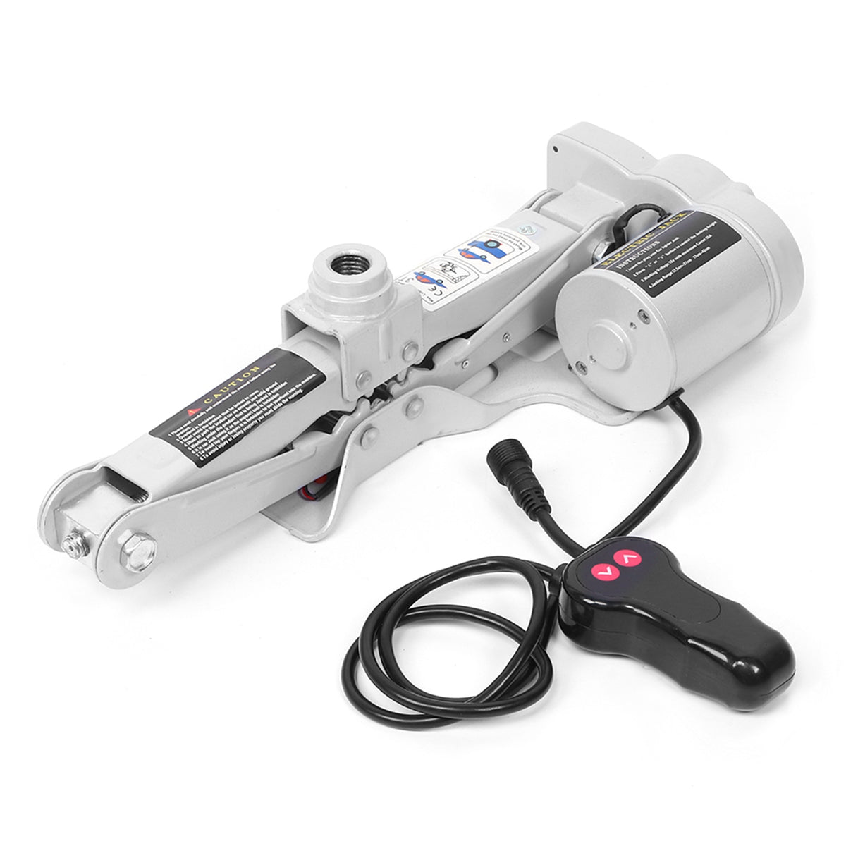 12V Electric Hydraulic Car Jack Kit with Electric Wrench, Portable Tire Replacement Tool for Sedans and SUVs