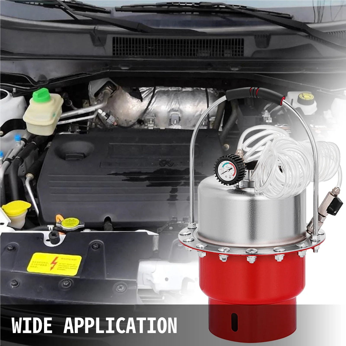 Pneumatic Air Pressure Brake Bleeder Kit Car Brake Fluid Oil Change Tool With 5L Tank For Bleeding Brake&Clutch System ,Wear Resistant