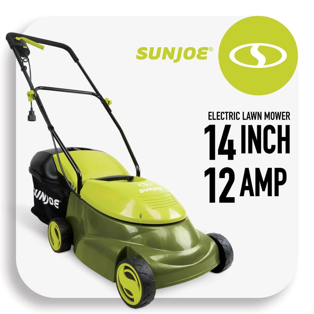 Sun Joe MJ401E Electric Lawn Mower, 14 inch, 12 Amp