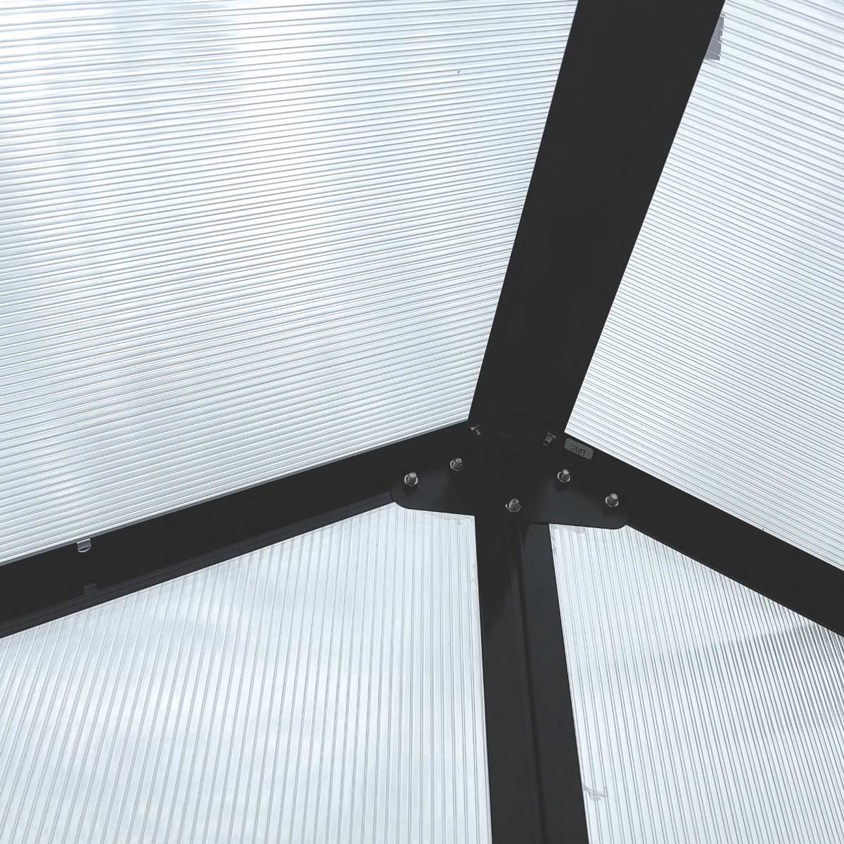 TMG Industrial TMG-GHP0709 Pacific Series 7x9 Ft Greenhouse, 7.4 Ft High, Aluminum Frame and Polycarbonate Panels