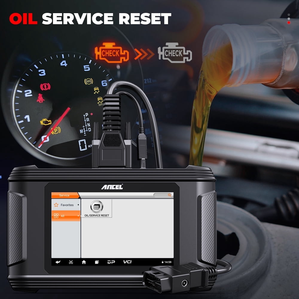 ANCEL DM500 OBD2 Scanner Diagnostic Tool Car Odometer Adjustment Calibration Tool Full OBDII Functions for Vehicles Engine Code Reader