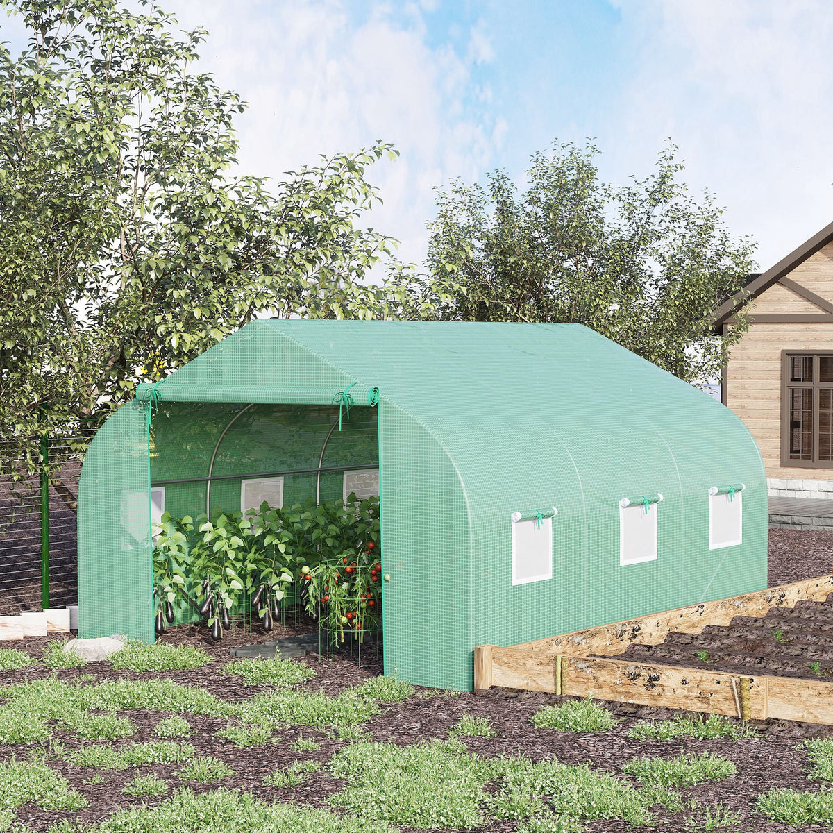 Outsunny Portable walk-in Greenhouse