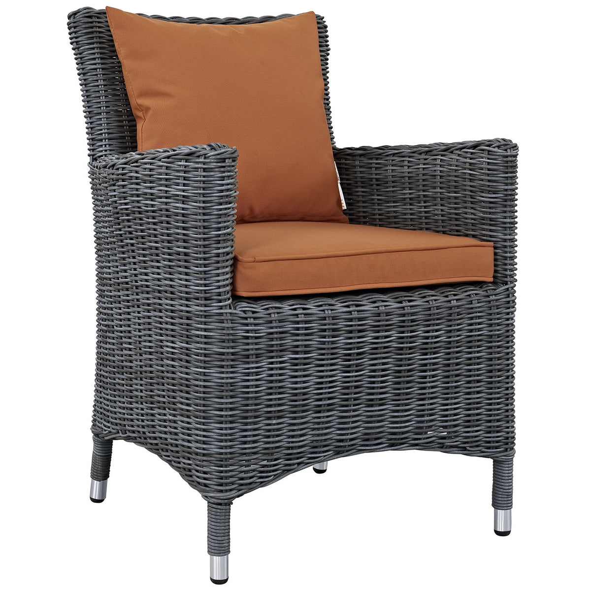 Modway Summon 4 Piece Outdoor Patio Sunbrella® Dining Set in Canvas Tuscan