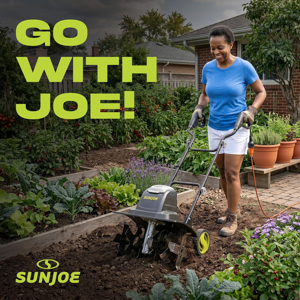 15.0-Amp 16-Inch Electric Tiller/Cultivator w/ 6-In Wheels
