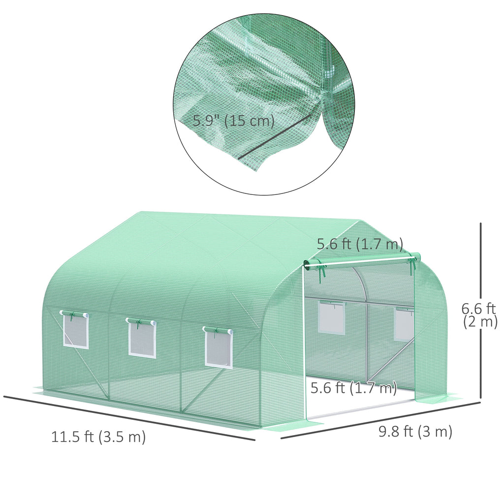 Outsunny Portable walk-in Greenhouse