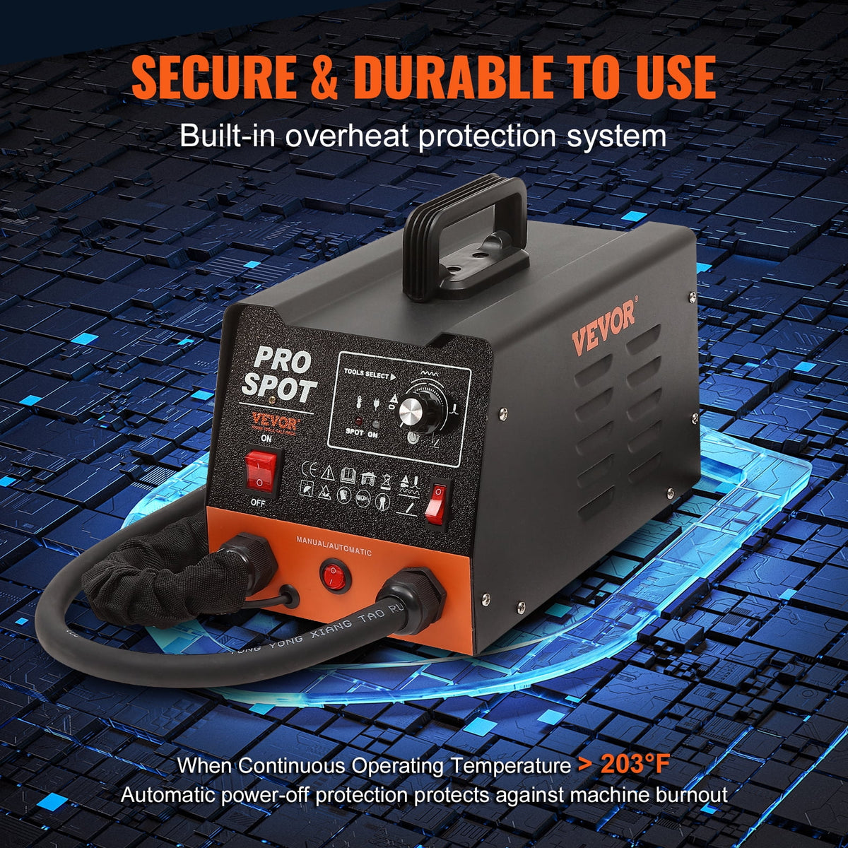 VEVOR 3kW Stud Welder Dent Repair Kit, Spot Welder with 6 Welding Modes and 16 Types of Accessories