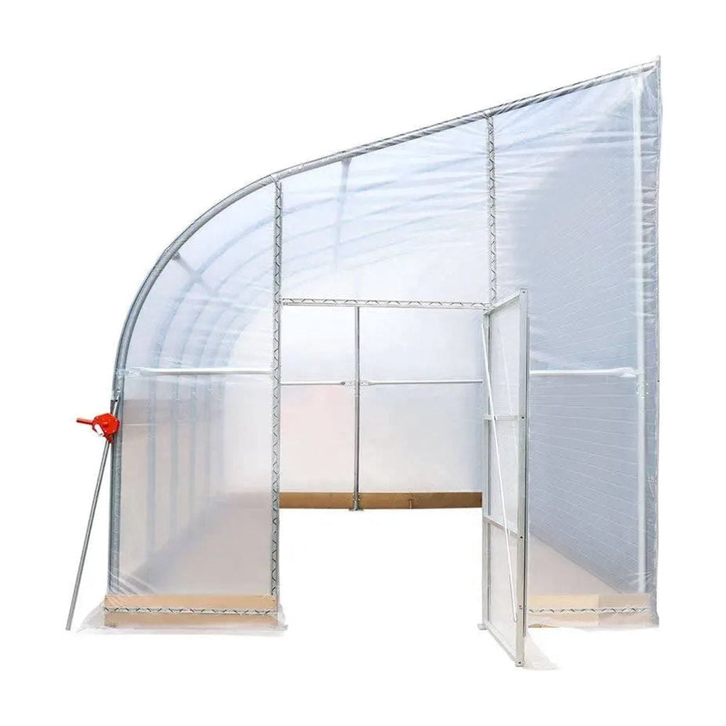 TMG Industrial TMG-GHD3040 30x40 Ft Light-Deprivation Greenhouse, 6-mil Blackout Tarp, Clear Film and Roll-Up Sides