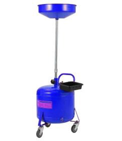 1 Steel Waste Oil Drain Tank|| 15" Funnel|Orange|Wheels