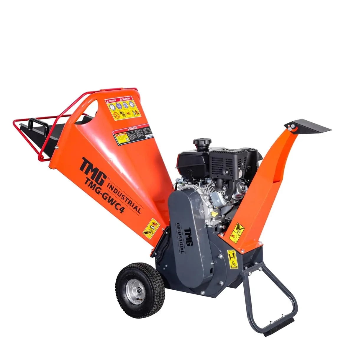 TMG Heavy Series™ 4" Wood Chipper Powered by 7 HP Kohler Command Engine, 6'' Reversible Blades, Dual Belt Drive, TMG-GWC4