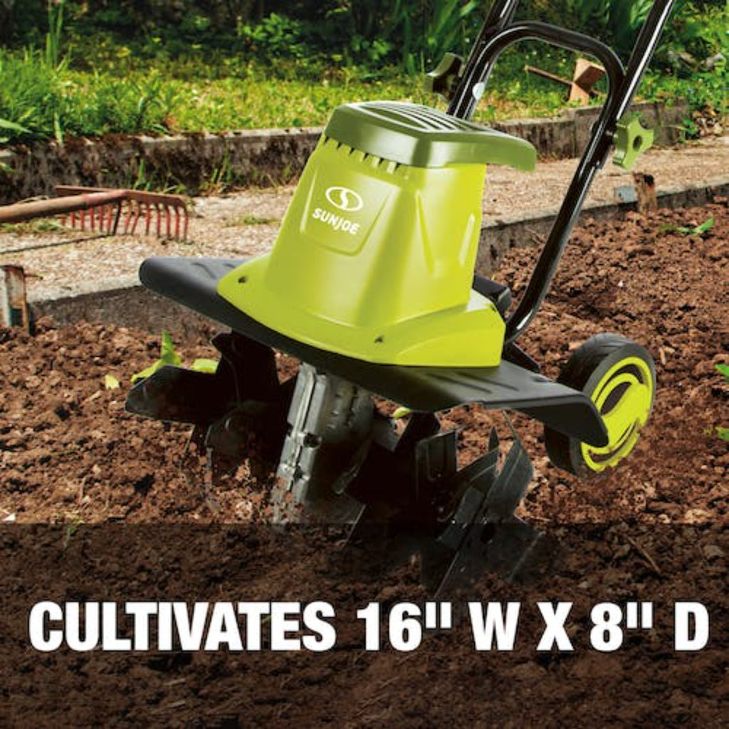 Sun Joe 13.5-Amp 16-Inch Electric Tiller/Cultivator with 6-In Wheels