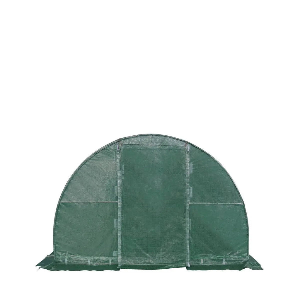 TMG Industrial Tunnel Greenhouse Grow Tent, 10' x 30', Ripstop Leno Cover, Cold Frame, Roll-Up Mesh Windows, Round Top Roof, TMG-GH1030R