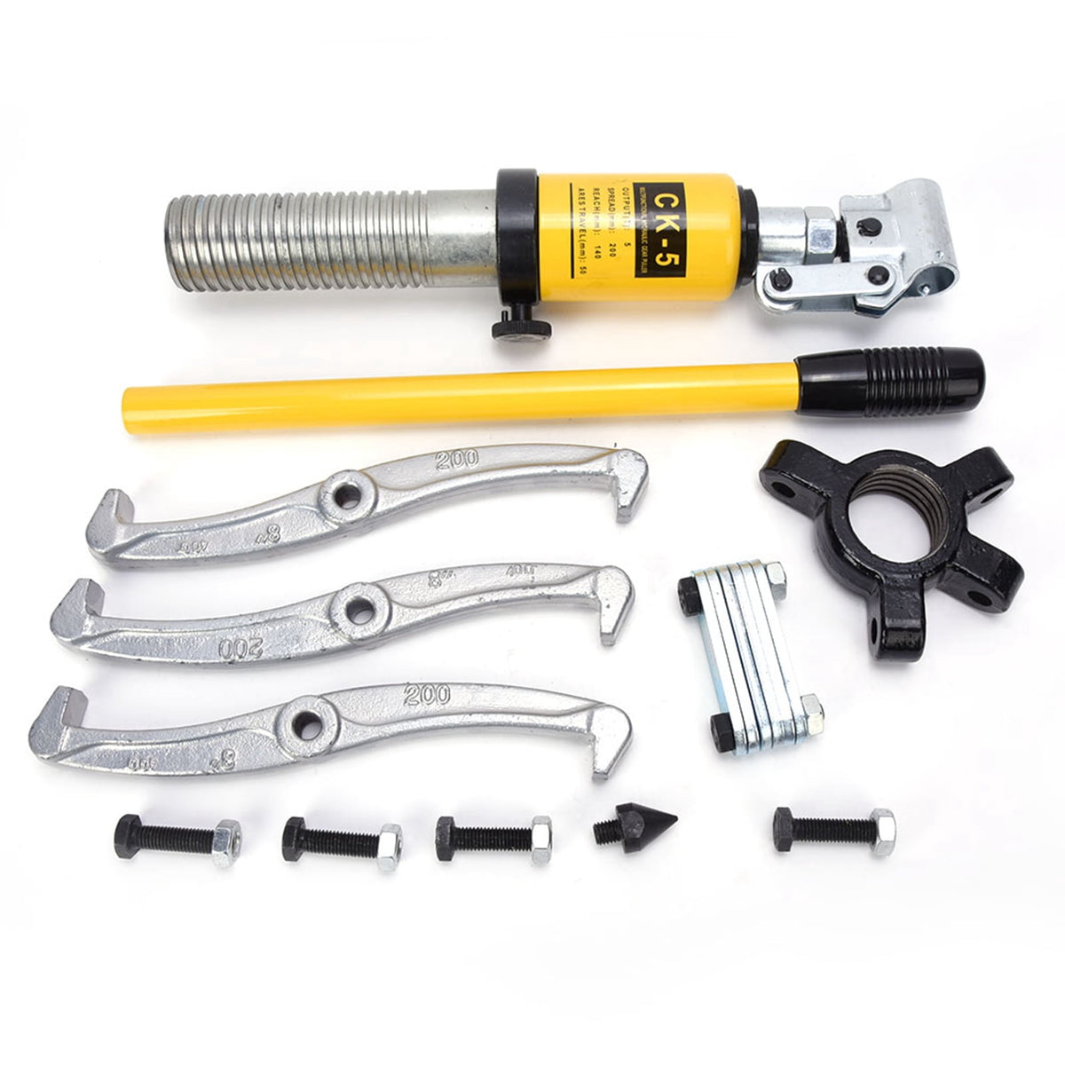 Hydraulic Gear Puller, Hydraulic Bearing Puller, Heavy Duty High Pulling Force 3-Jaw Flange Bearing For Hub Gear