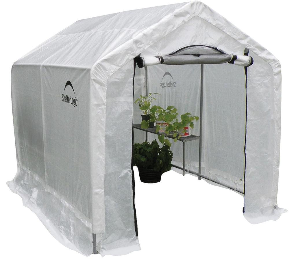 ShelterLogic Grow IT 6 x 8 x 6 ft Translucent Backyard Greenhouse