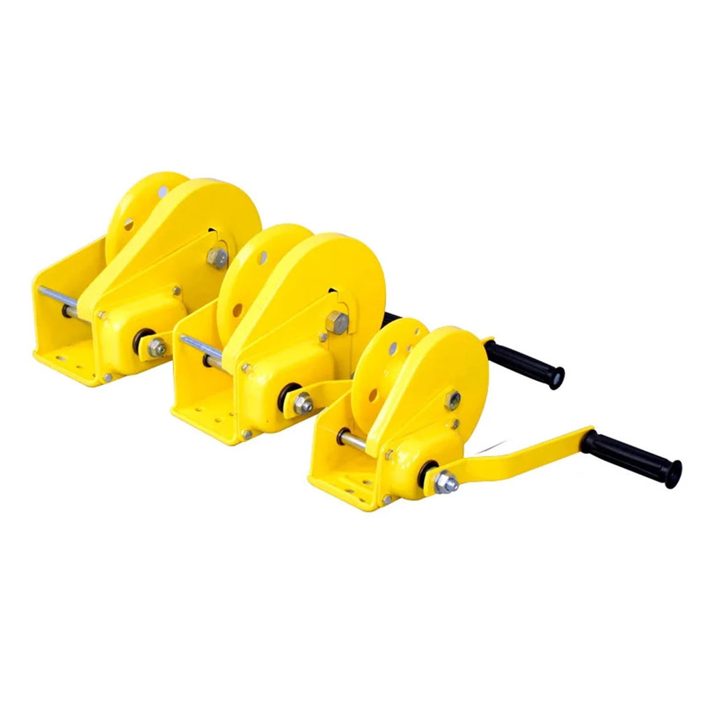 1200 Pounds 30m Wirerope Hand Operated Winch, Small Portable Winch Manual Traction Hoist Winch Crane Bidirectional Self-locking
