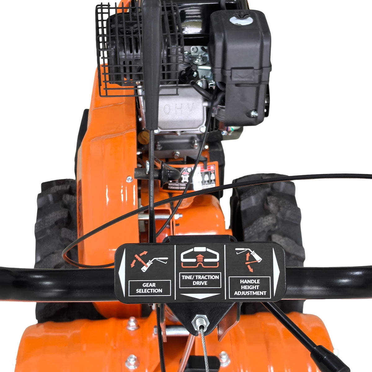 TMG Industrial 18" Self-Propelled Garden Tiller, Dual Rotation, 6.5" Tilling Depth, 196cc (6.5HP) Gas Engine, TMG-GT30