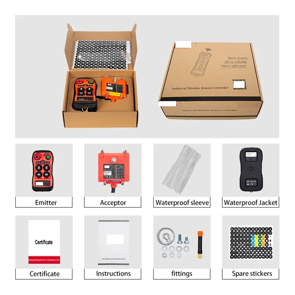 Industrial Crane Remote Control Dual Speed Solid Crane Hoist Wireless Remote Controller Support ,Stability