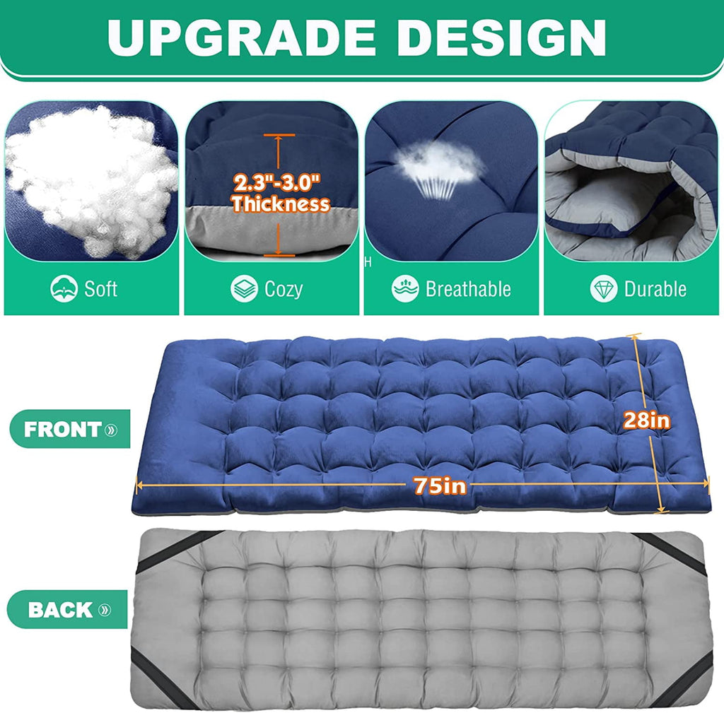 ABORON 2 Pack Folding Camping Cot for Adults & Kids, 28" Extra Wide Portable Sleeping Cot Bed with 2 Sided Mattress & Carry Bag, 880LBS(Max Load)