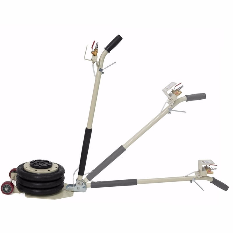 EQCOTWEA Pneumatic Jack Car Lift 3 Ton Capicity 3 Bags Air Jack Lifting Height 16 Inch Fast Lifting Folding Handle