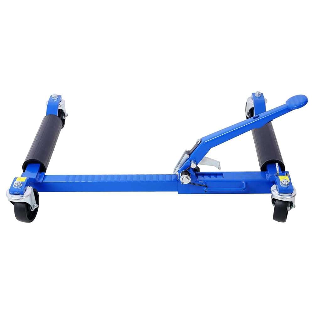 Hydraulic Wheel Dollies, Set of 4, 6000 lb Capacity, Foot Pedal Car Skates for Tire Repair and Vehicle Positioning