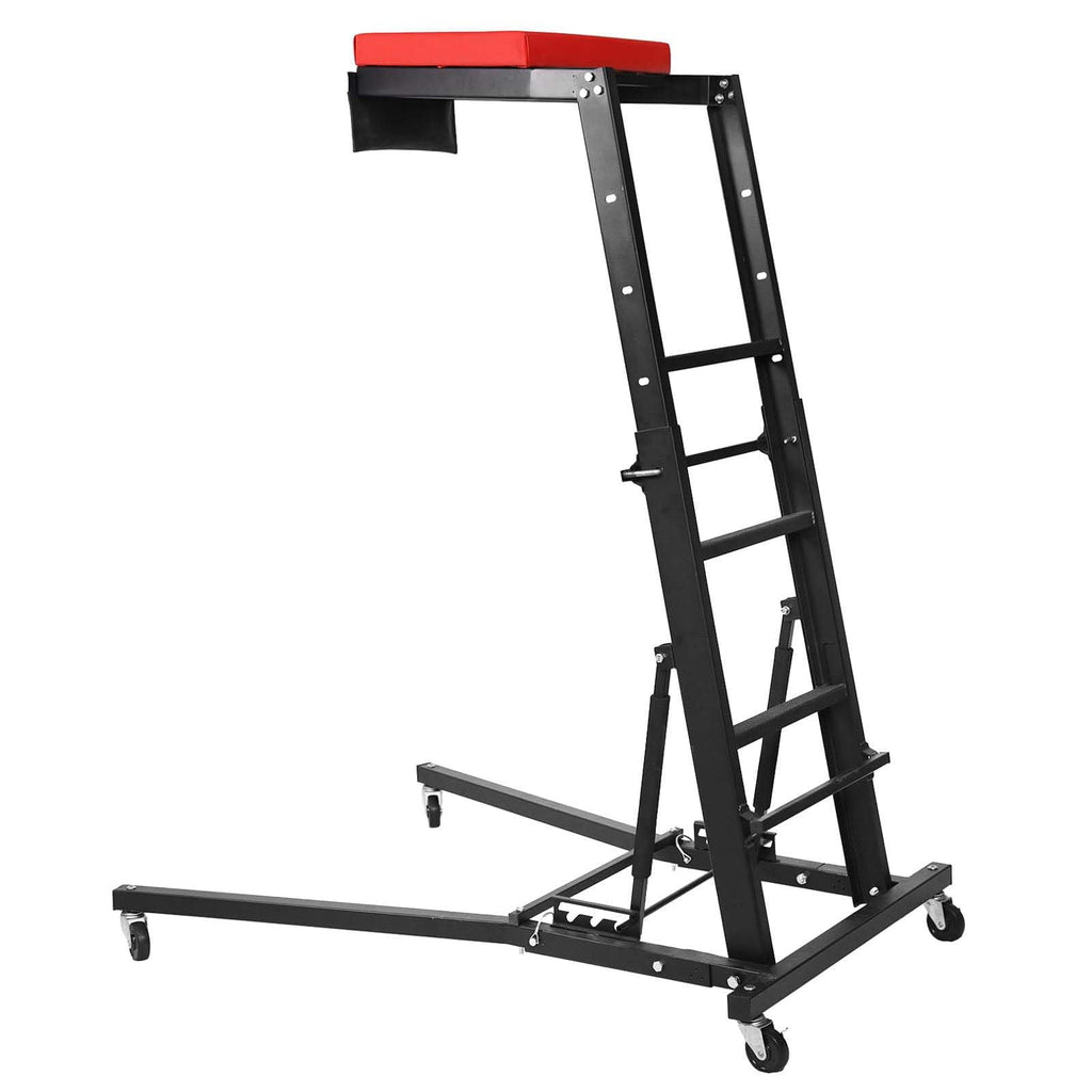 TROPOW Adjustable Folding Automotive Creeper, 400 lb Capacity, 48-66 Inch Height, 4 Swivel Casters