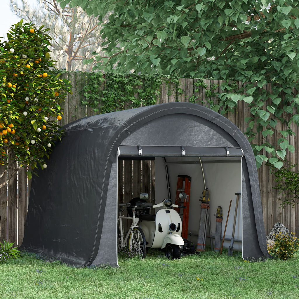 Outsunny 10'x10' Outdoor Storage Shed, Waterproof Heavy Duty Portable Shed