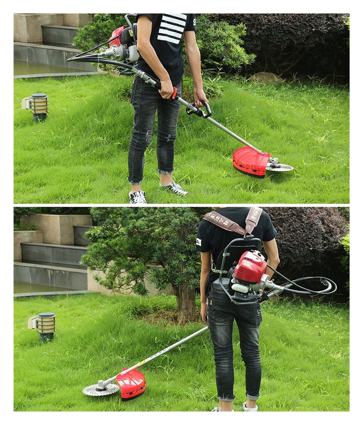 4-stroke Engine 4 Stroke Gasoline Engine 39.0cc 2.6HP Power Lawn Mower For Brush Cutter Petrol Strimmer Tree Pruner ,Easy to Use
