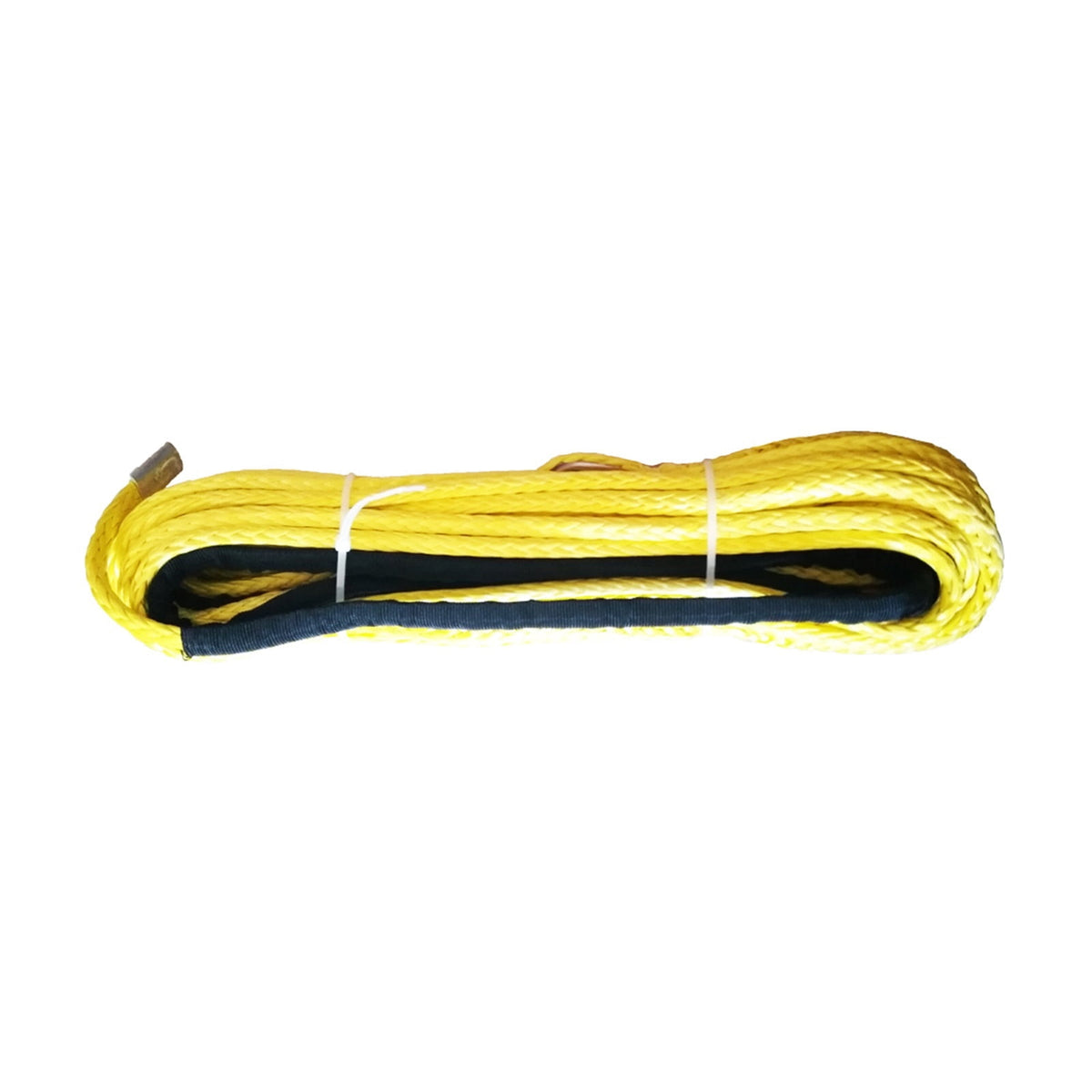 3/8" X 100' Grey Synthetic Winch Rope Uhmwpe Cable For ATV UTV SUV 4X4(Orange , Yellow , Blue , Gray) ,Durable & Safe