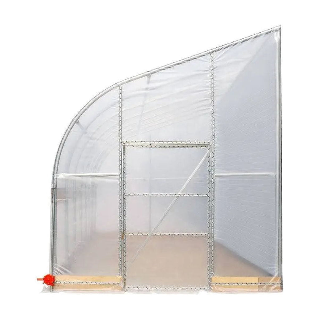 TMG Industrial TMG-GHD3060 30x60 Ft Light-Deprivation Greenhouse, 6-mil Blackout Tarp, Clear Film and Roll-Up Sides