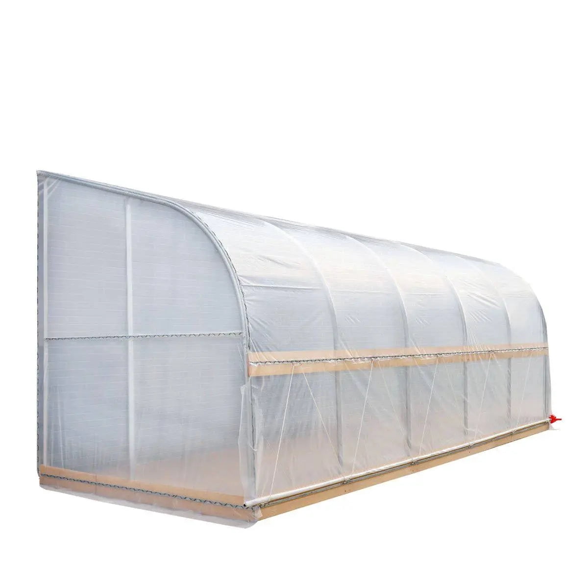 TMG Industrial TMG-GHD3040 30x40 Ft Light-Deprivation Greenhouse, 6-mil Blackout Tarp, Clear Film and Roll-Up Sides