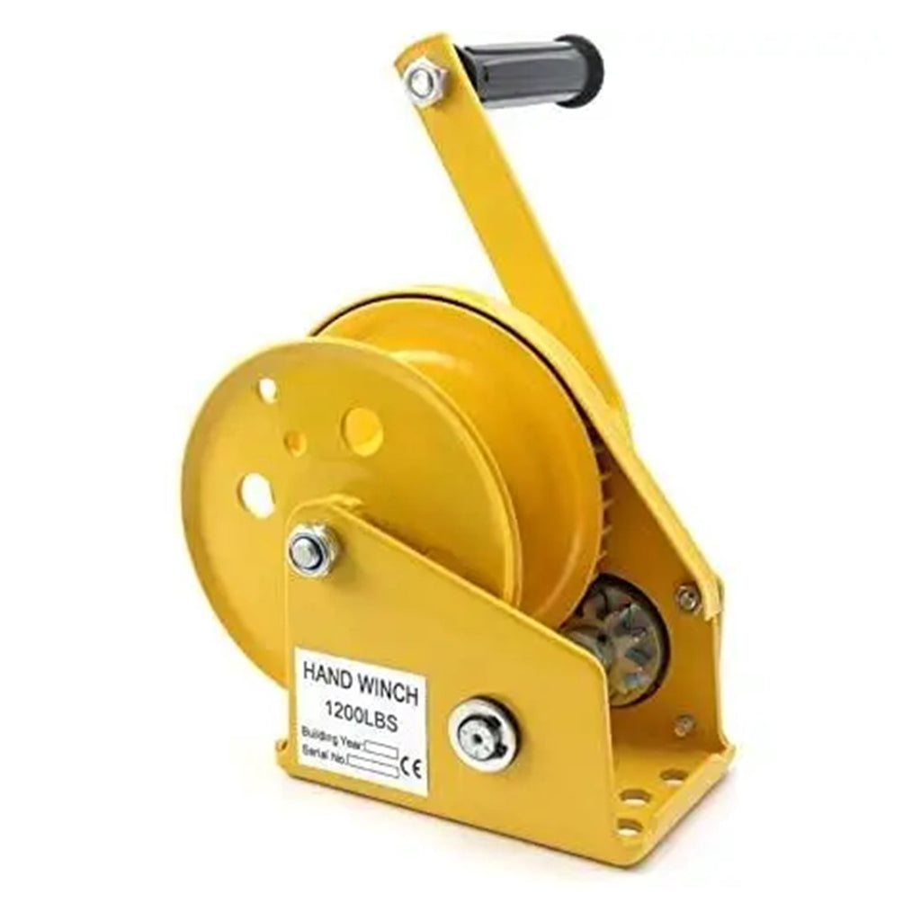 1800lbs Manual Hand Winch With Brake, Automatic Hand Crank Tripod Winch Vertical Lifting Capstan ,Excellent Towing Capacity