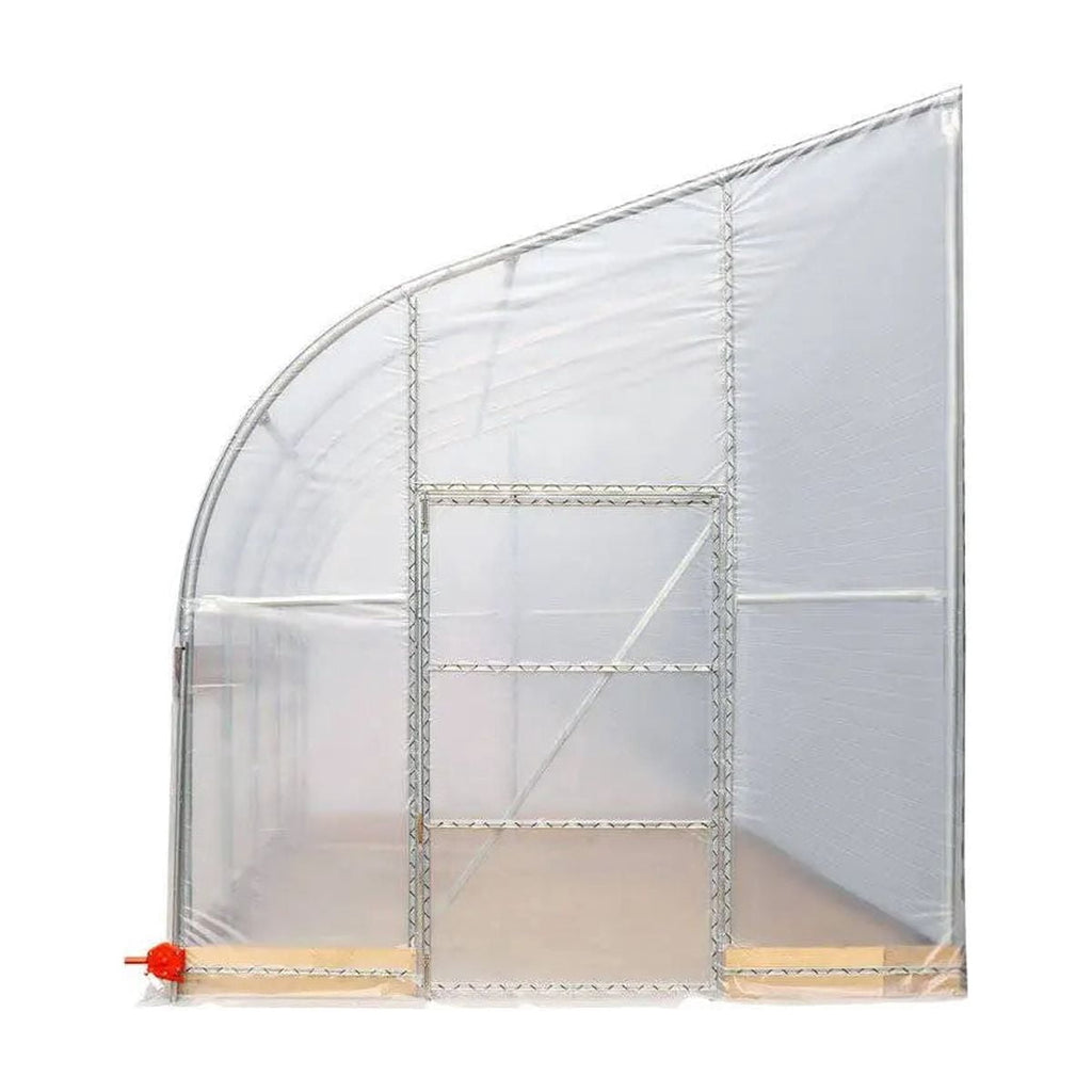 TMG Industrial TMG-GHD3040 30x40 Ft Light-Deprivation Greenhouse, 6-mil Blackout Tarp, Clear Film and Roll-Up Sides