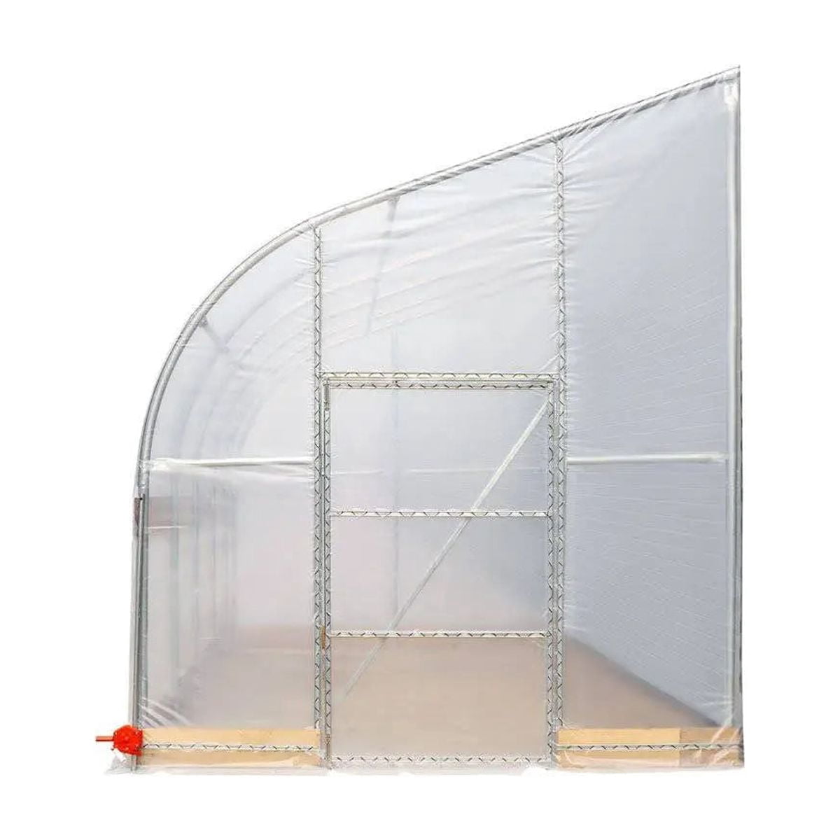 TMG Industrial TMG-GHD3040 30x40 Ft Light-Deprivation Greenhouse, 6-mil Blackout Tarp, Clear Film and Roll-Up Sides