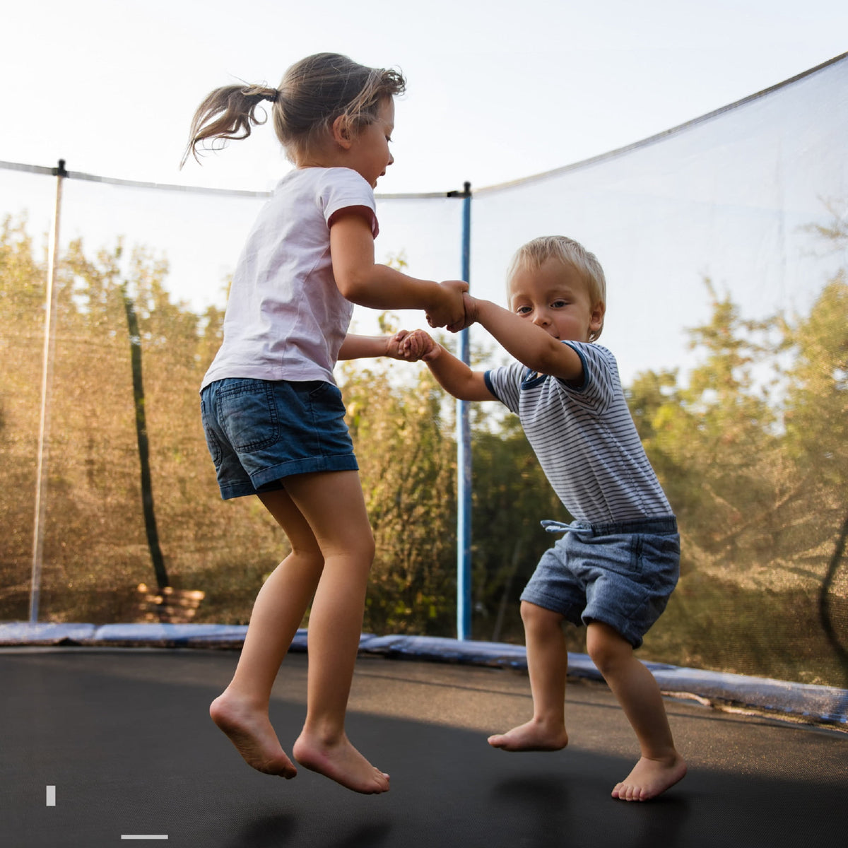 Patiojoy 15Ft Jumping Exercise ASTM Certified Approved Recreational Trampolines with Enclosure Net