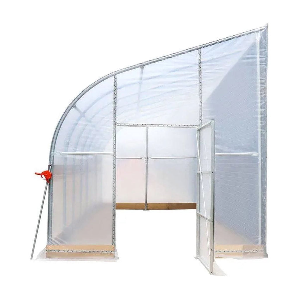 TMG Industrial TMG-GHD3060 30x60 Ft Light-Deprivation Greenhouse, 6-mil Blackout Tarp, Clear Film and Roll-Up Sides