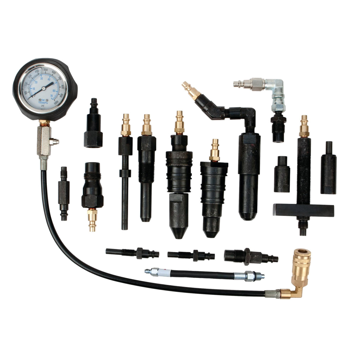 Performance Tool W89735 Diesel Compression Tester Kit for Large Cars Trucks Tractors and Other Heavy-Duty Vehicles in Tough Organizer Case