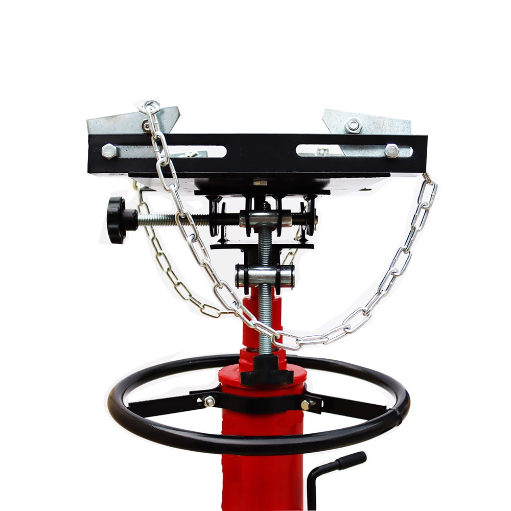 INTBUYING 1300lbs Auto Car 2 Stage Hydraulic Transmission Jack Tool with 360°Rotary Wheels Double Pump