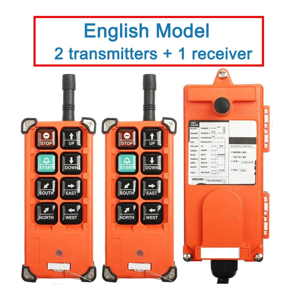 F21-E1B Industrial Remote Controller Switches DC 12V 24V 36V Hoist Crane Control Lift Crane Lift ,Easy to Operate