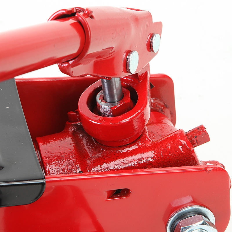 Hydraulic Trolley Floor Jack With Piston Quick Lift Pump, 3 Ton (6,000 lb) Capacity, Red